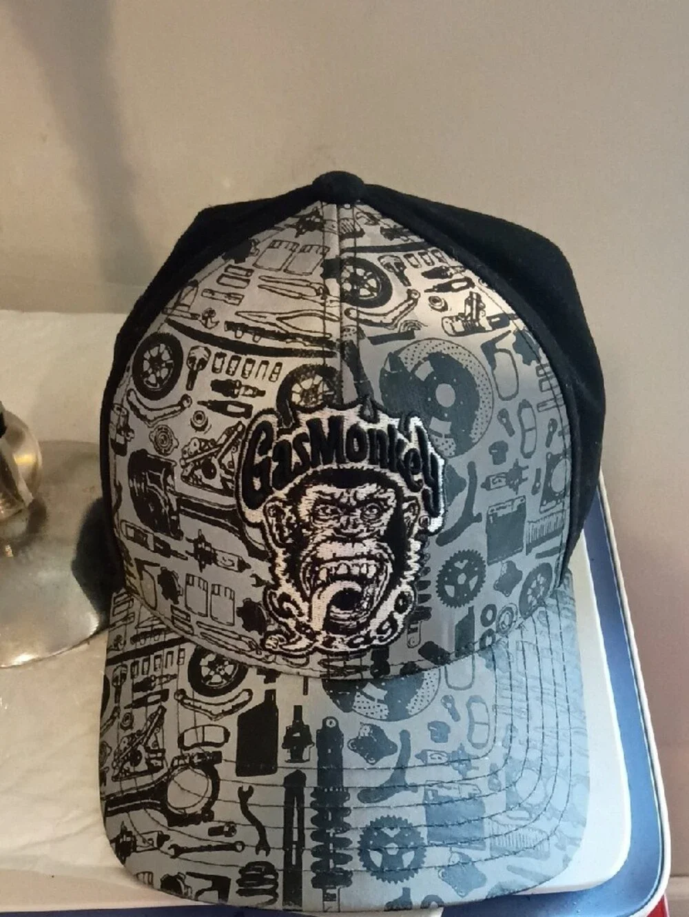 GasMonkey Gray Graphic Snapback Hat